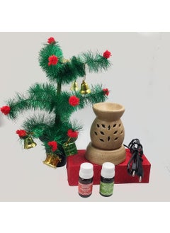 Oberlo Oberlo Electric Diffuser Aroma Burner Oil Burner for Home with Aroma Oils RoseLemongrass 20 ml Oil RoseLemongrass  - Image 3