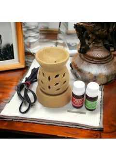 Oberlo Oberlo Electric Diffuser Aroma Burner Oil Burner for Home with Aroma Oils RoseLemongrass 20 ml Oil RoseLemongrass  - Image 2