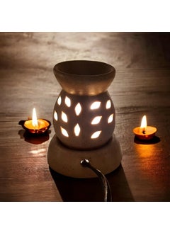 Oberlo Oberlo Electric Diffuser Aroma Burner Oil Burner for Home with Aroma Oils RoseLemongrass 20 ml Oil RoseLemongrass  - Image 4
