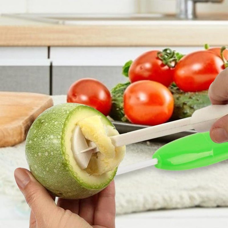 Garth Kitchen Plastic Vegetables Drill Spiral Cutter Spiralizer Digging for Stuffed Vegetable Multicolor - Image 5