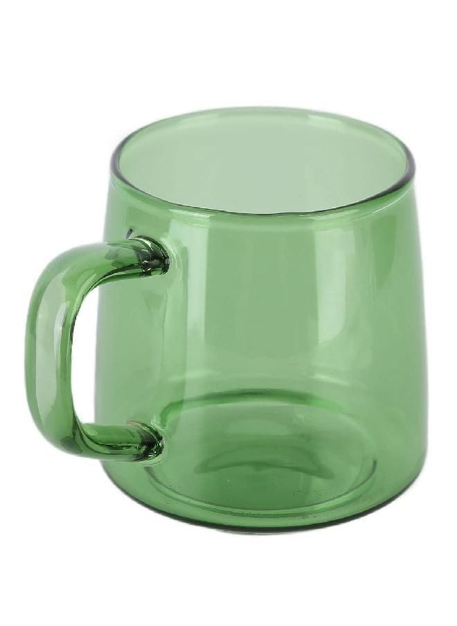 Yosoo Coffee Cup, Glass Mug Borosilicate Glass with Handle for Milk for Home for Latte(green)