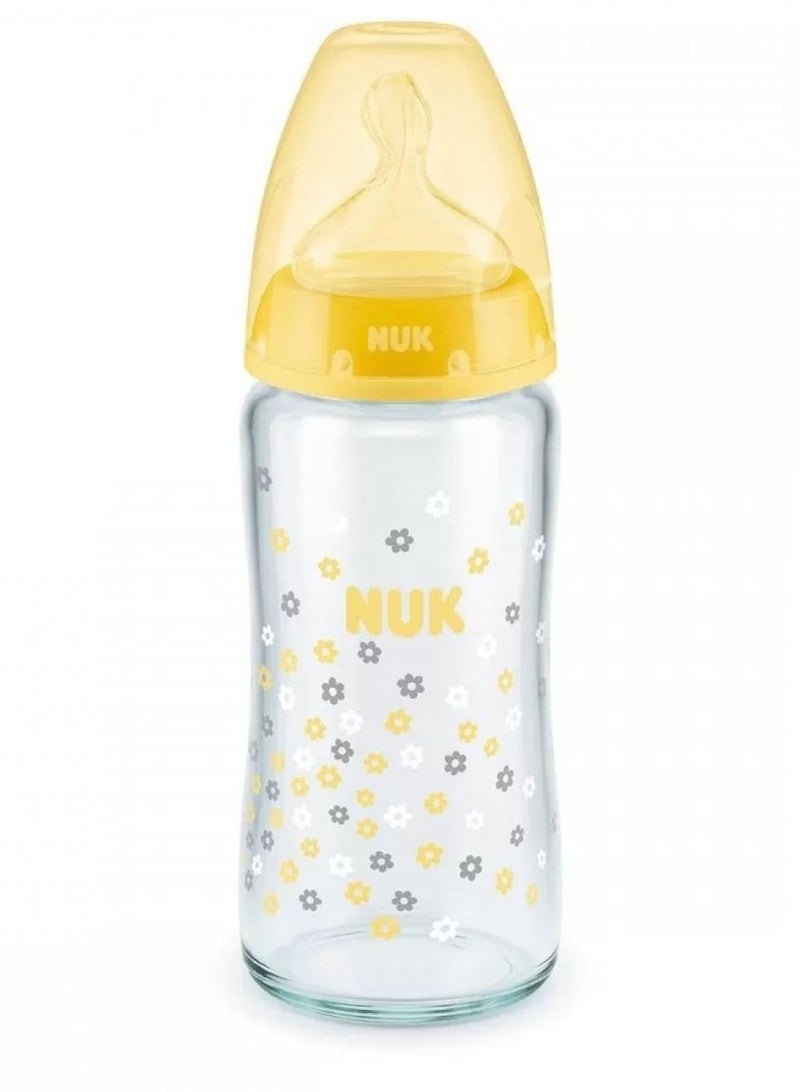 نوك فيرست تشويس مع تحكم في درجة الحرارة زجاجية 0-6 شهور 240 مل