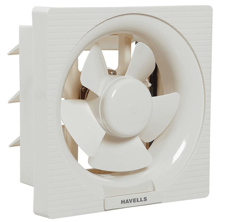 Havells مروحة شفط هواء هافيلز فينتيل إير DX 200 مم | شفط هواء قوي، جسم مقاوم للصدأ مع مصاريع حماية من الغبار | مناسبة للحمام، المطبخ، والمكتب | ضمان: سنتان | (عبوة من 1، أبيض فاتح) - Image 1