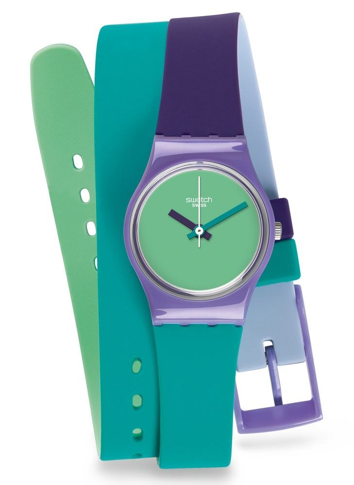 Swatch Women Fun In Blue Quartz Movement Water Resistant Wrist Watch - 25 Mm  - Image 1