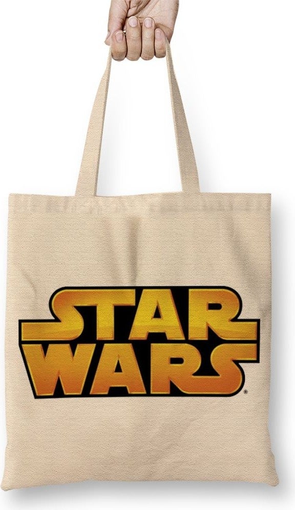 Baskı Dükkanı Print Shop Star Wars Logo Tote Bag Long Handle