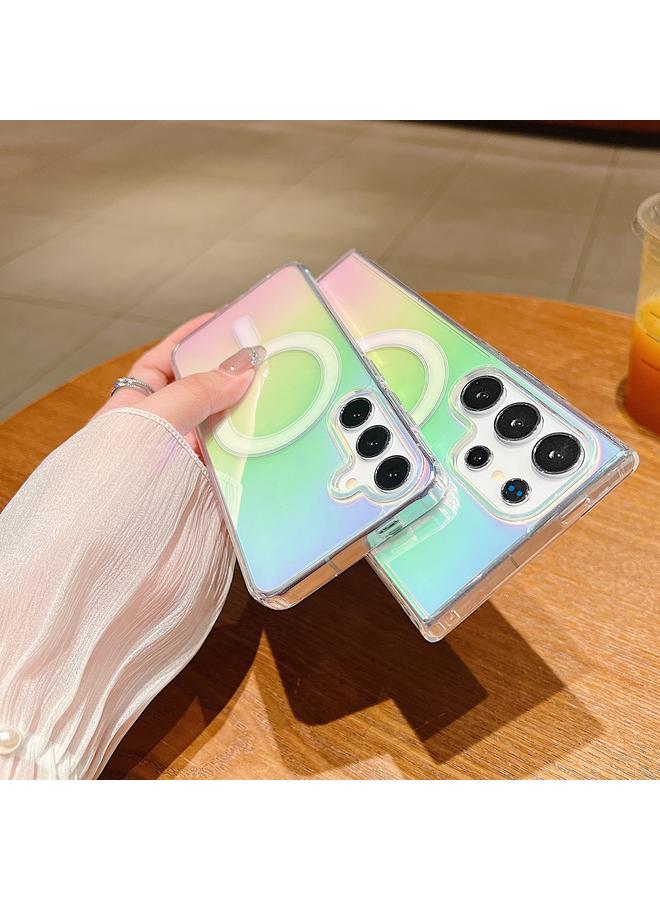 اس-توب جراب لهاتف Samsung Galaxy S24+ 5G بلون متدرج مع وسادة هوائية MagSafe وغطاء كامل للهاتف - Image 3