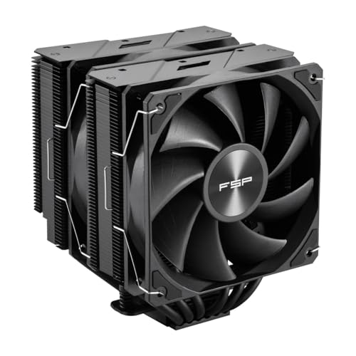 FSP MP7 CPU Air Cooler, Dual Tower with 6 Heat Pipes, LGA 1851/1700/1200, AM4/AM5, 120mm Quiet PWM Fan(MP7-B) - Image 2