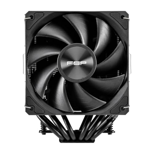 FSP MP7 CPU Air Cooler, Dual Tower with 6 Heat Pipes, LGA 1851/1700/1200, AM4/AM5, 120mm Quiet PWM Fan(MP7-B) - Image 3