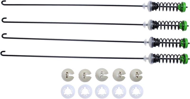 ApplianPar مجموعة قطع غيار قضيب تعليق مغسلة W10780051 ونابض ومخمد لأجهزة غسيل Whirlpool وMaytag وKenmore وAmana، تحل محل قطع W10257085، W10257086، W10317708، W10317709، W10748951. - Image 2