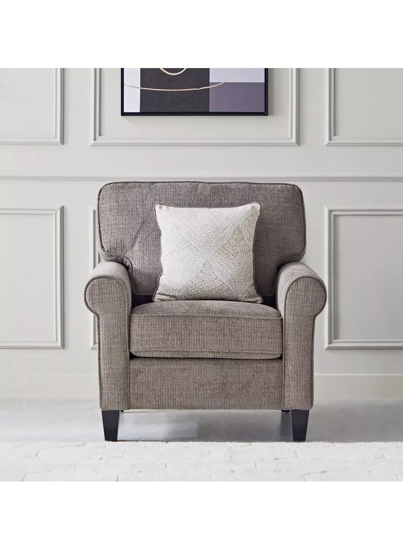 Aria Solo – Modern Accent Armchair Sofa with Cushion – Single Seater - Image 2