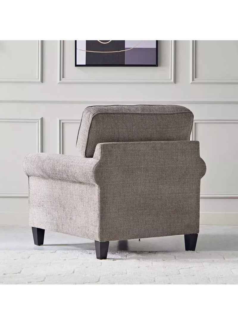 Aria Solo – Modern Accent Armchair Sofa with Cushion – Single Seater - Image 3