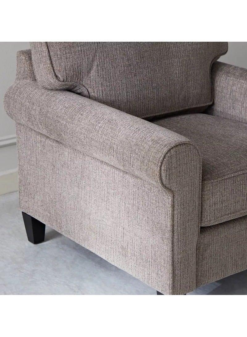 Aria Solo – Modern Accent Armchair Sofa with Cushion – Single Seater - Image 5