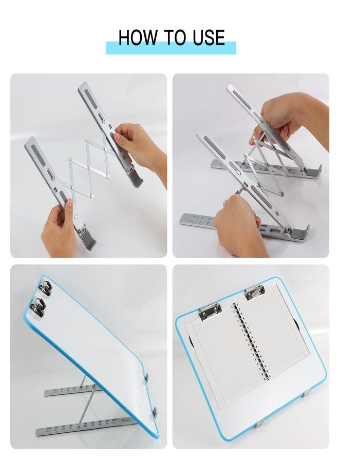 Farrdun Slant Board for Writing16 x 12 Inch Adjustable Magnetic Whiteboard 20°-60° Slanted Clipboard Portable Workstation Sloped Surface for Writing Reading Drawing (Package Without Pencils) - Image 2