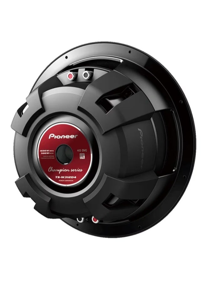 Pioneer TSW312D4 Champion Series 12" 1500W Dual 4 Ohm Voice Coil (DVC) Car Subwoofer - Image 2