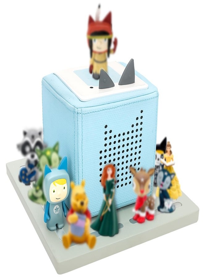 Taladad for Tonie Shelf, Tonies Storage for Toniebox 2/ Toniebox 1 Tonie Figures Creative Tonies Magnetic Shelf for,Tonie Box Player 10-30 Characters (Grey) - Image 1
