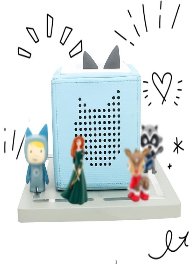 Taladad for Tonie Shelf, Tonies Storage for Toniebox 2/ Toniebox 1 Tonie Figures Creative Tonies Magnetic Shelf for,Tonie Box Player 10-30 Characters (Grey) - Image 3