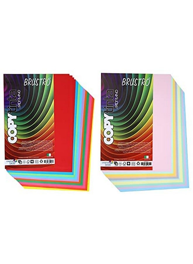 بروسترو ورق بروسترو كوبيتينتا متعدد الألوان، زاهٍ وناعم، للحرف اليدوية | مقاس A4 | 80 جرامًا للمتر المربع | عبوة من 40 ورقة (10 ألوان × 4 ورقات) | مثالي لأفكار الأوريجامي، والمكتب، والطباعة، والقرطاسية، وفنون "اصنعها بنفسك"، والحرف اليدوية، والطلاب، والبالغين - Image 2