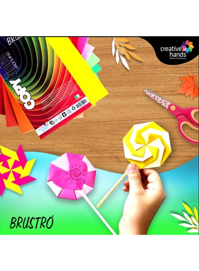 بروسترو ورق بروسترو كوبيتينتا متعدد الألوان، زاهٍ وناعم، للحرف اليدوية | مقاس A4 | 80 جرامًا للمتر المربع | عبوة من 40 ورقة (10 ألوان × 4 ورقات) | مثالي لأفكار الأوريجامي، والمكتب، والطباعة، والقرطاسية، وفنون "اصنعها بنفسك"، والحرف اليدوية، والطلاب، والبالغين - Image 5
