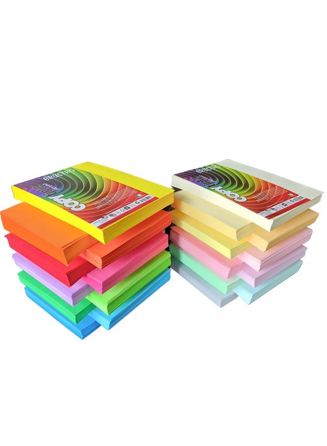 بروسترو ورق بروسترو كوبيتينتا متعدد الألوان، زاهٍ وناعم، للحرف اليدوية | مقاس A4 | 80 جرامًا للمتر المربع | عبوة من 40 ورقة (10 ألوان × 4 ورقات) | مثالي لأفكار الأوريجامي، والمكتب، والطباعة، والقرطاسية، وفنون "اصنعها بنفسك"، والحرف اليدوية، والطلاب، والبالغين - Image 1