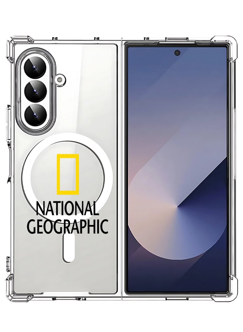 Theodor Magnetic Case for Samsung Galaxy Z Fold 7 Compatible with MagSafe Wireless Charging, Shockproof Phone Bumper Cover National Geography - Image 1