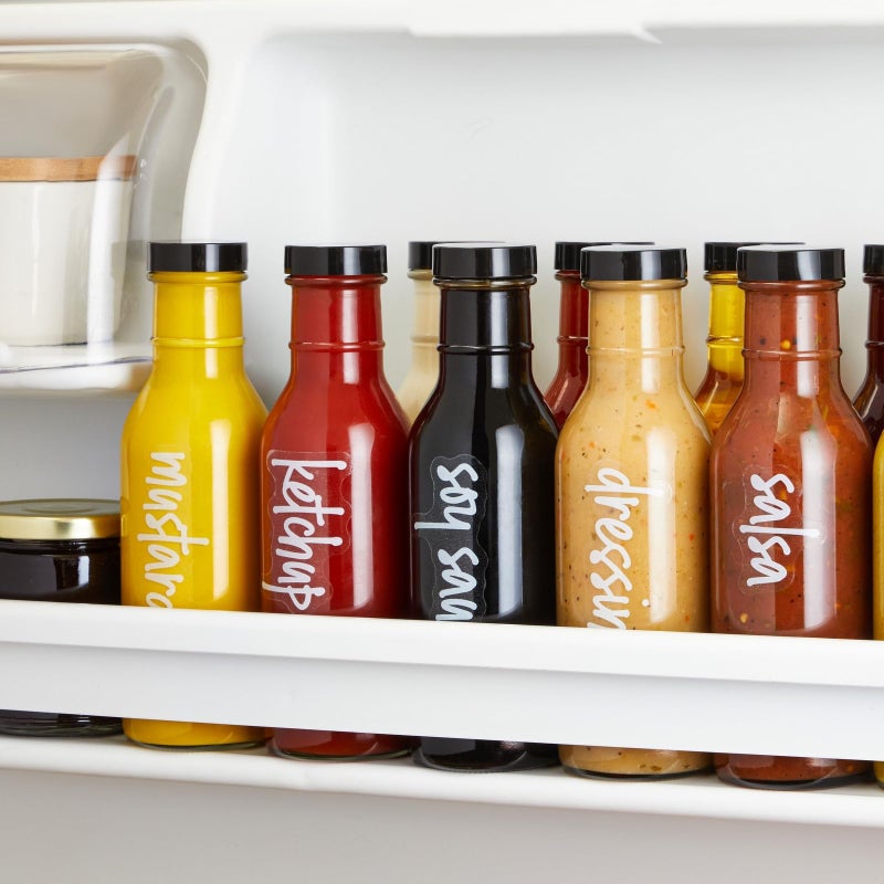 Talented Kitchen 158 White Script Kitchen Pantry Labels For Food Containers Clear Removable Stickers For Fridge Organization Freezer Jar Storage - Image 3