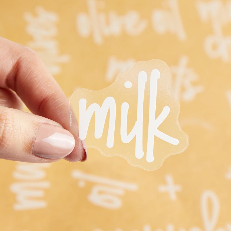 Talented Kitchen 158 White Script Kitchen Pantry Labels For Food Containers Clear Removable Stickers For Fridge Organization Freezer Jar Storage - Image 5
