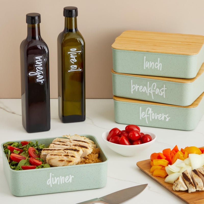 Talented Kitchen 158 White Script Kitchen Pantry Labels For Food Containers Clear Removable Stickers For Fridge Organization Freezer Jar Storage - Image 4