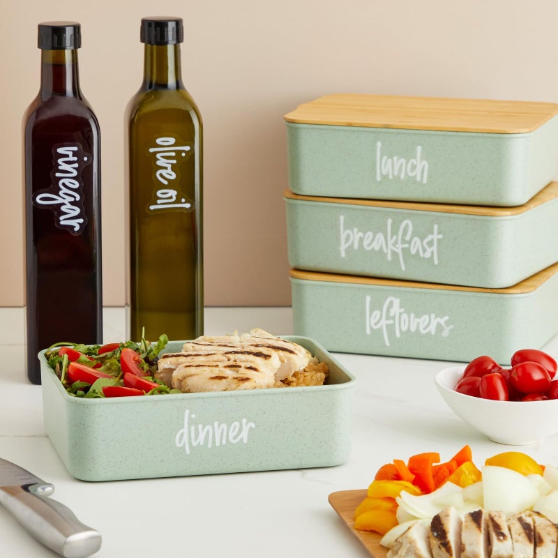 Talented Kitchen 158 White Script Kitchen Pantry Labels For Food Containers Clear Removable Stickers For Fridge Organization Freezer Jar Storage - Image 2