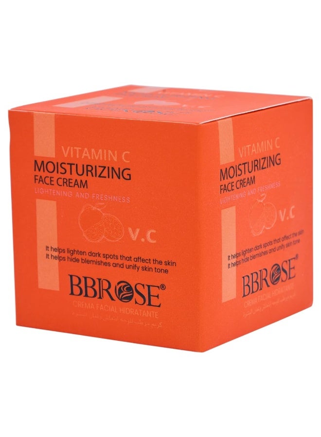 BBROSE Vitamin C Moisturizing Face Cream (50ml) | Brightening & Hydrating Formula | Lightens Dark Spots, Hides Blemishes & Unifies Skin Tone | Fresh & Radiant Skin - Image 1