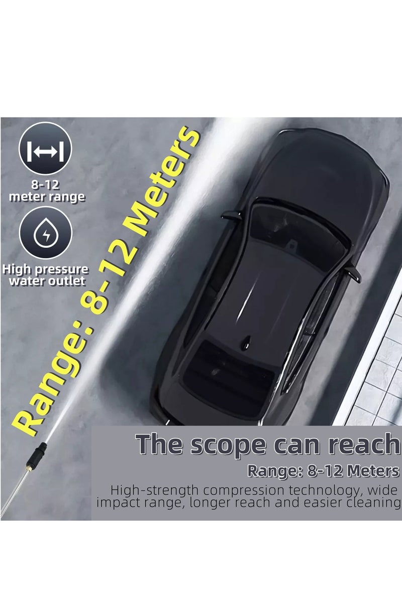 ET-LIFE Electric Pressure Washer 3500W 2610PSI - 4 Different Nozzles and 33FT Hose, for Car,for Cars,Garden, Yard, Fence, Driveway - Image 4