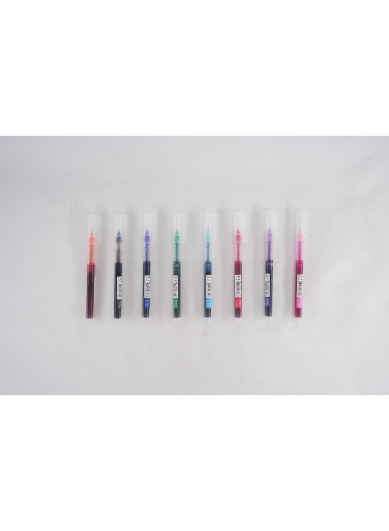 ام اند جي M&G liquid roller pen set 0.5  8 colors - Image 2