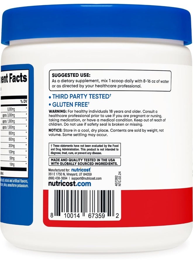 Nutricost Eaa Powder 30 Servings Fruit Punch - Essential Amino Acids - Non-Gmo, Gluten Free, Vegetarian Friendly - Image 3