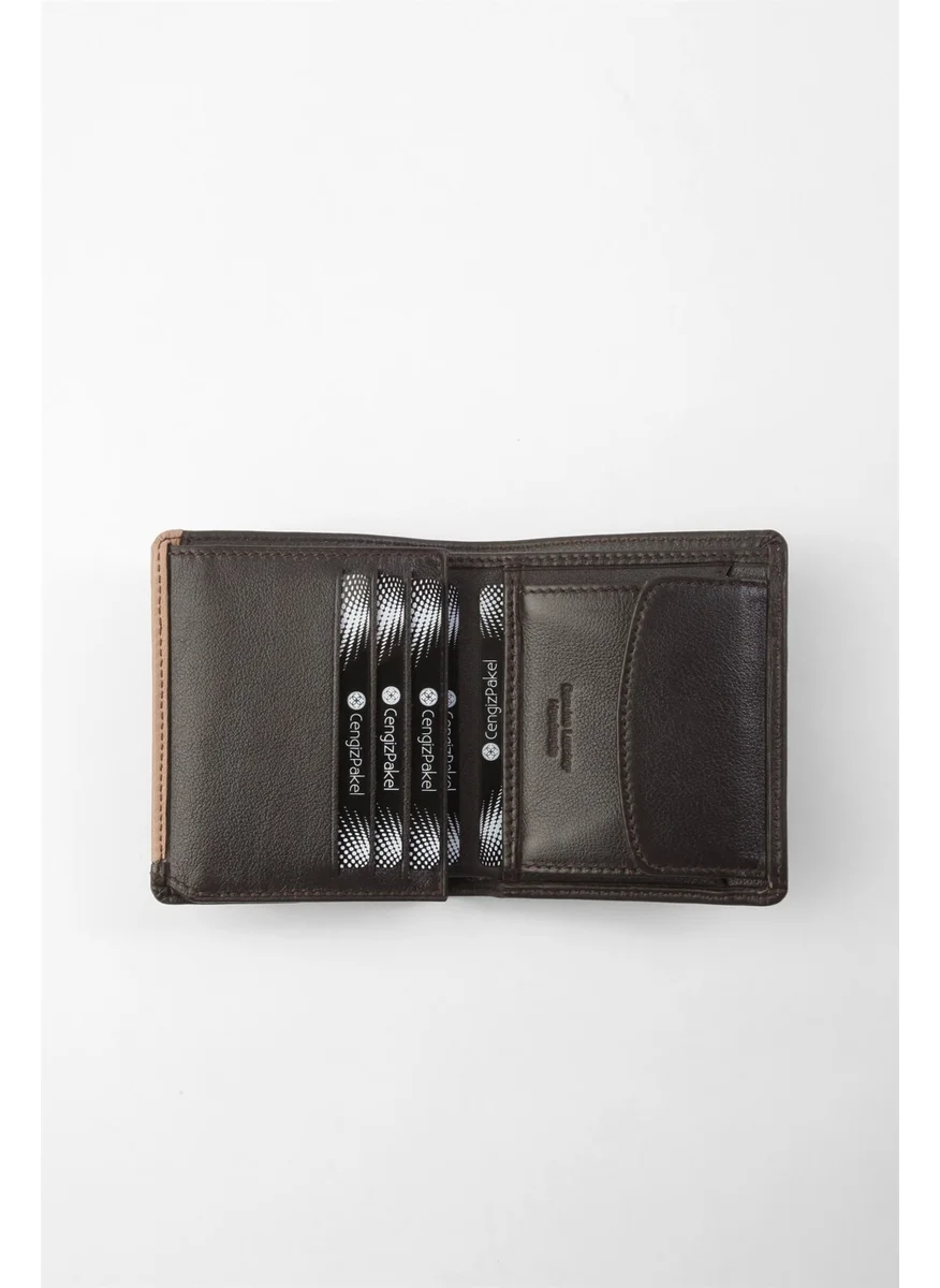 Cengiz Pakel Leather Men's Wallet COFFEE/EARTH-13681T