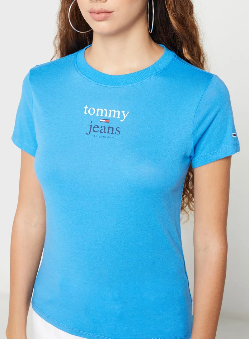 TOMMY JEANS Crew Neck Logo T-Shirt