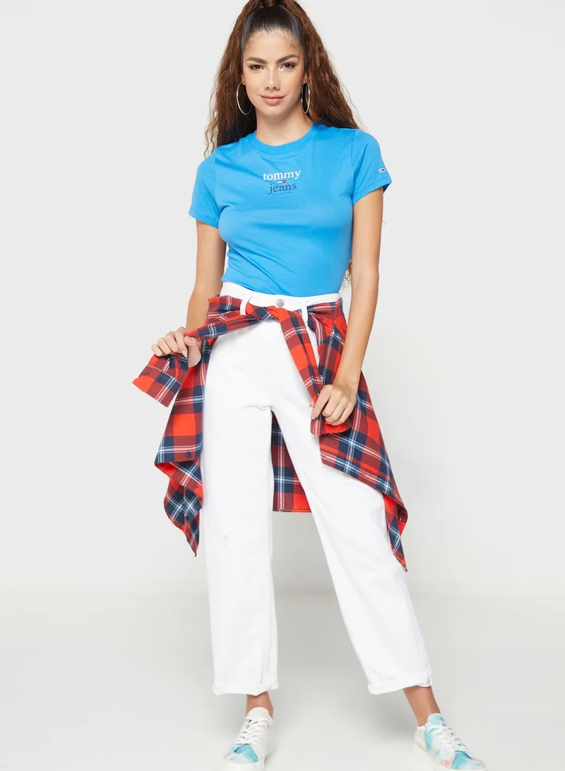 TOMMY JEANS Crew Neck Logo T-Shirt