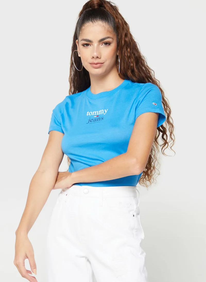 TOMMY JEANS Crew Neck Logo T-Shirt