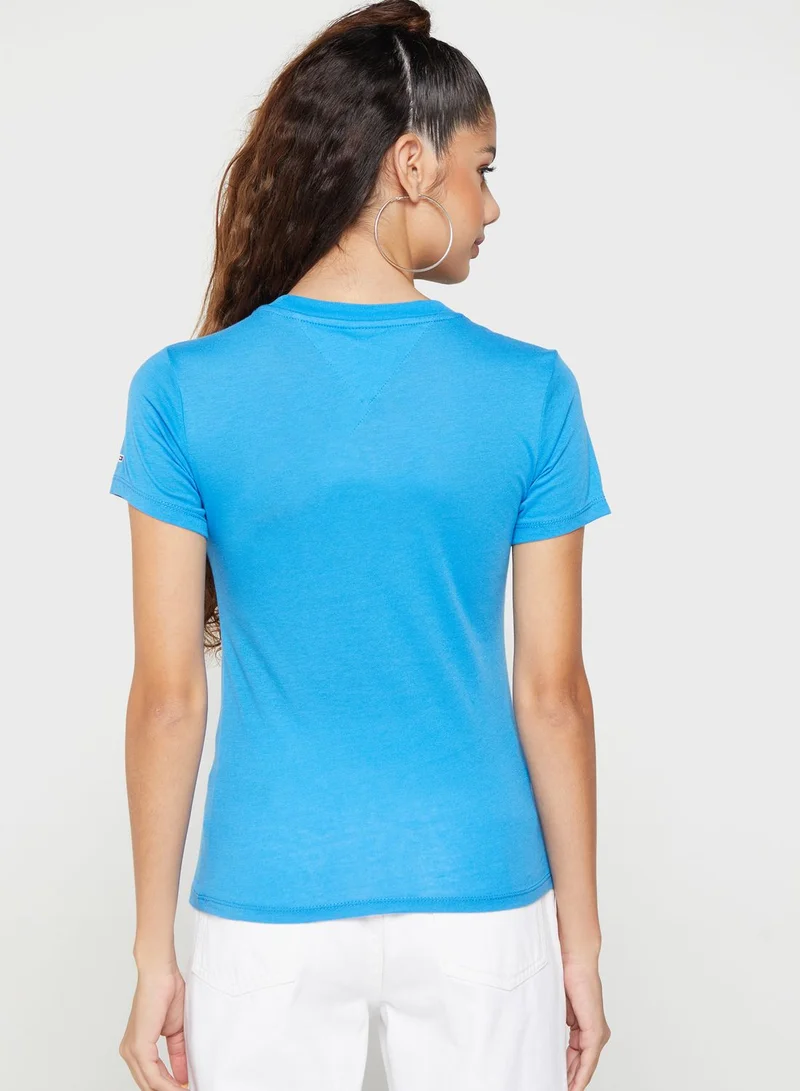 TOMMY JEANS Crew Neck Logo T-Shirt