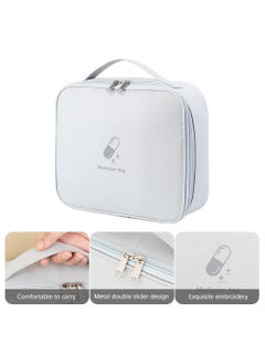 Beauenty First Aid Kit Bags, 2 Pcs Camping First Aid Bag, Medicine Tools Travel Storage Bag, Suitable For Home Outdoor Hiking Camping Car Office Workplace（grey）  - Image 4