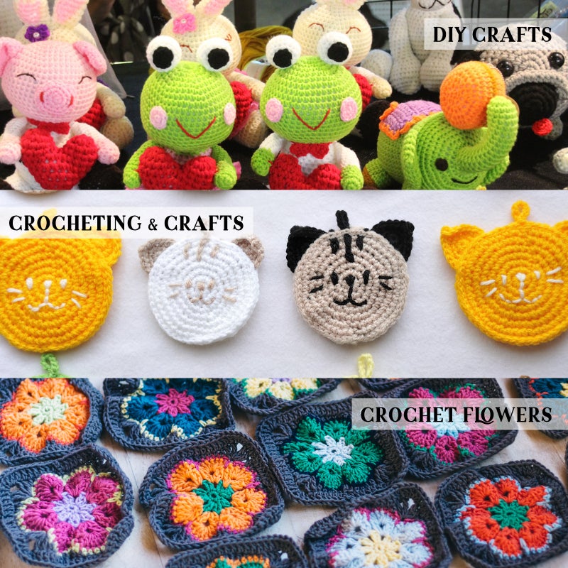 82PCS Crochet Kit Beginner Crochet Kit Wool Crochet Material Kit Crochet Beginner Set - Image 4