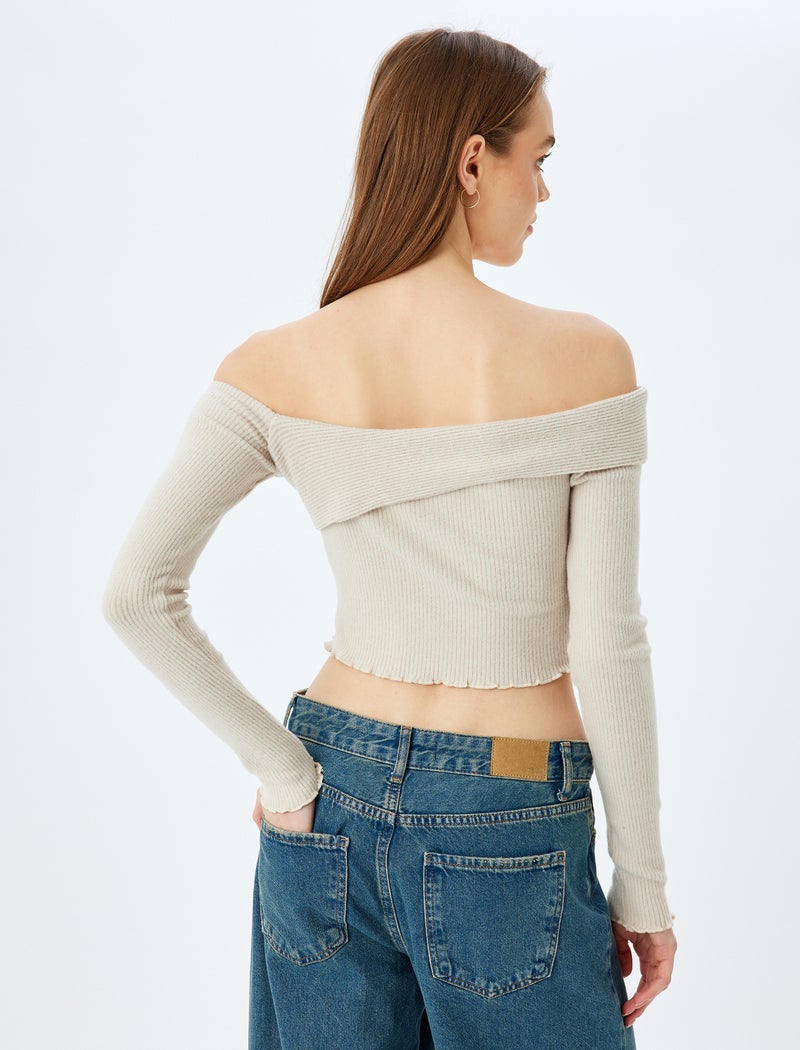 KOTON Long Sleeve T-Shirt - Image 4