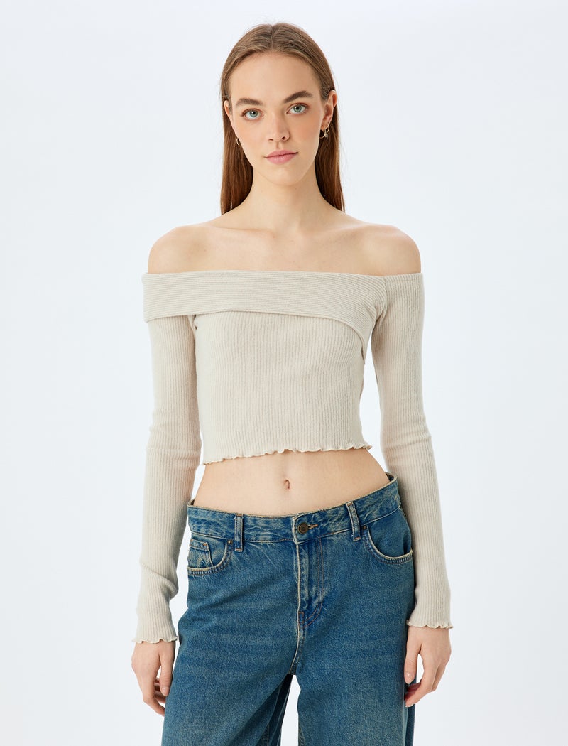 KOTON Long Sleeve T-Shirt - Image 3
