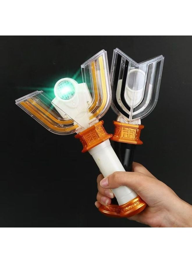 Generic - Diga's Toys Terriga Transformer Light Stick Dark Sparks Superman Soft Gum Doll Children's Toy Suit-Color:Divine Light Stick + Galaxy Spark To Get Ultraman Card - Image 1