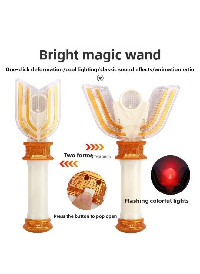 Generic - Diga's Toys Terriga Transformer Light Stick Dark Sparks Superman Soft Gum Doll Children's Toy Suit-Color:Divine Light Stick + Galaxy Spark To Get Ultraman Card - Image 1
