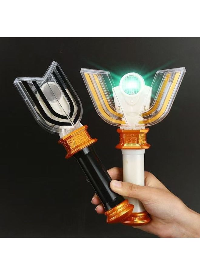 Generic - Diga's Toys Terriga Transformer Light Stick Dark Sparks Superman Soft Gum Doll Children's Toy Suit-Color:Divine Light Stick + Galaxy Spark To Get Ultraman Card - Image 1