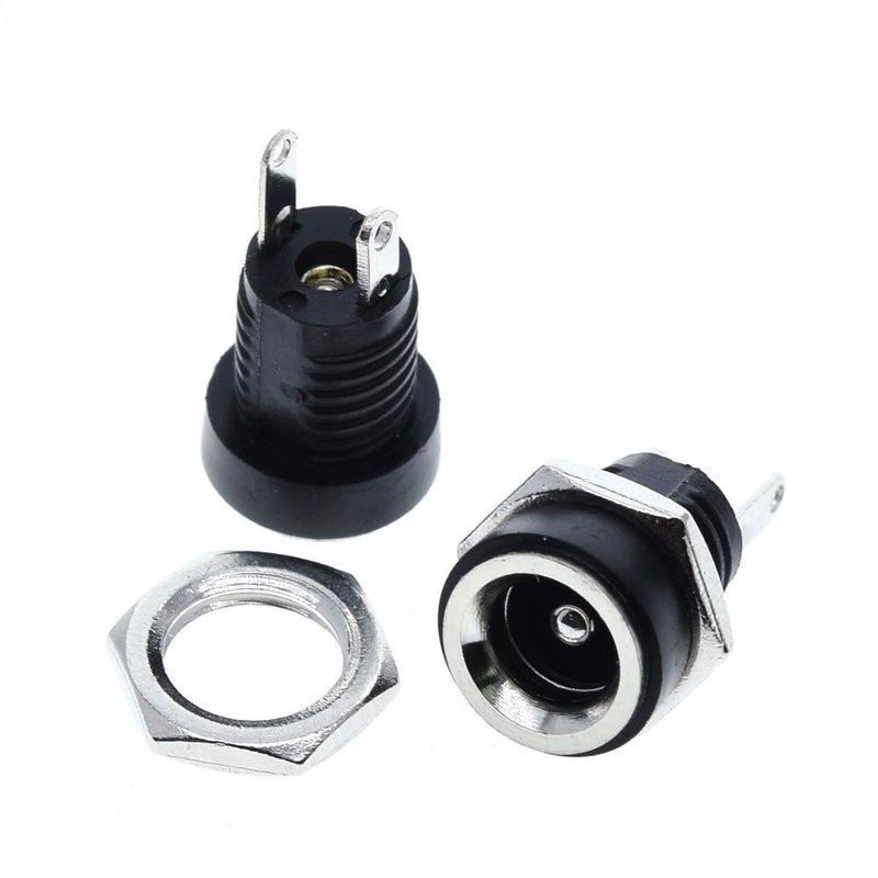 DC 022B موصل طاقة DC دبوس 2.1x5.5 مم مقبس ذكر أنثى محول 10 قطع - Image 4