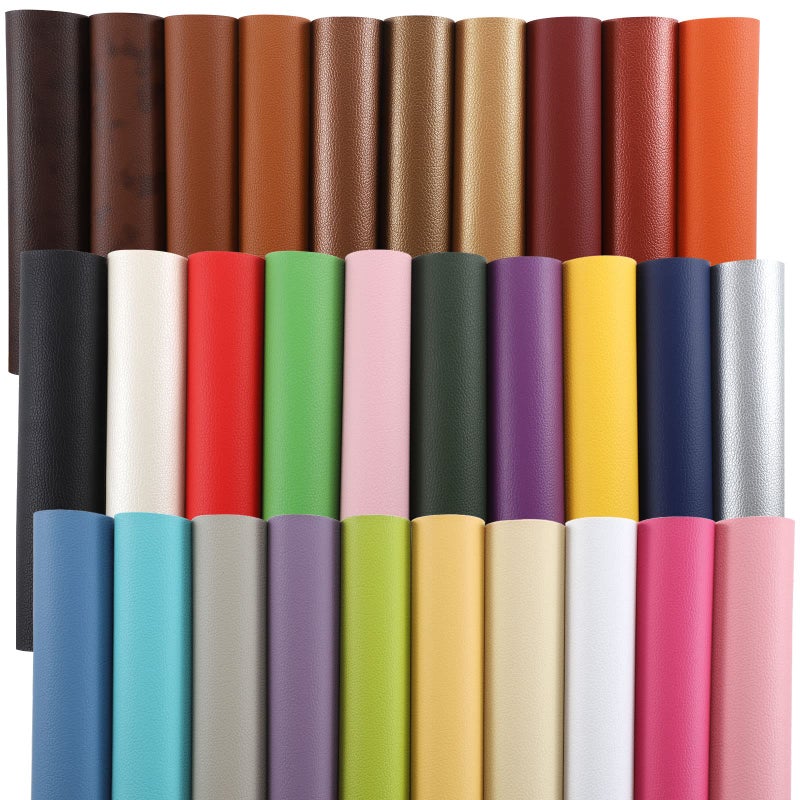 CDY Solid PU Synthetic Faux Leather Sheets 30pcsSet 82 x 6Soft Leather Fabric Sheets Suitable for Making Bows Leather Earrings Hair Accessories DIY Projects 30 Colors