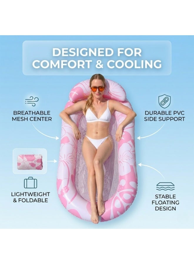 Adventure Lab Floating Pool Lounge – Inflatable Water Lounge, Pool Float Mattress with Mesh, Comfortable Floating Raft for Adults & Kids, Perfect for Swimming Pools, Beach & Summer Relaxation - Image 3