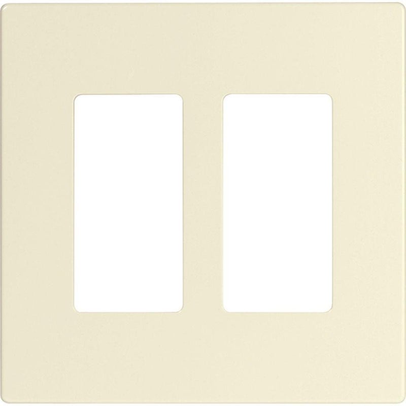 Eaton PJS262LA Decorator Screwless Wallplate 2Gang Light Almond