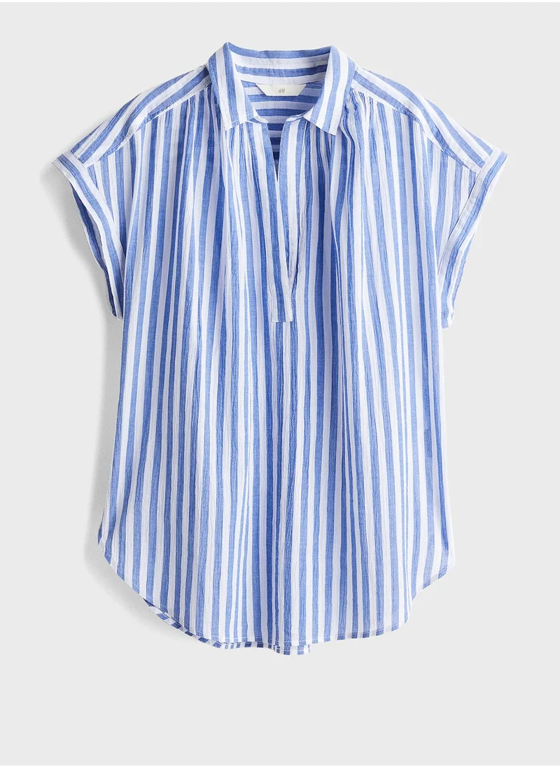 H&M Striped Button Down Shirt