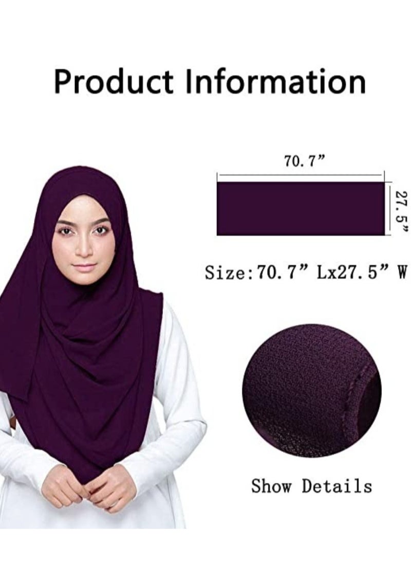 ELTRAZONE Hijab Scarfs for Women Head Scarf Muslim Head Wraps - Image 3